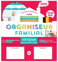 Organiseur familial Mémoniak spécial Belgique