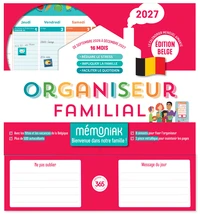 Organiseur familial Mémoniak spécial Belgique