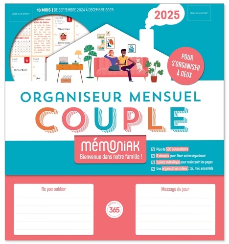 Organiseur Mémoniak spécial Couple. Edition 2025