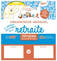 Organiseur mensuel Mémoniak retraite