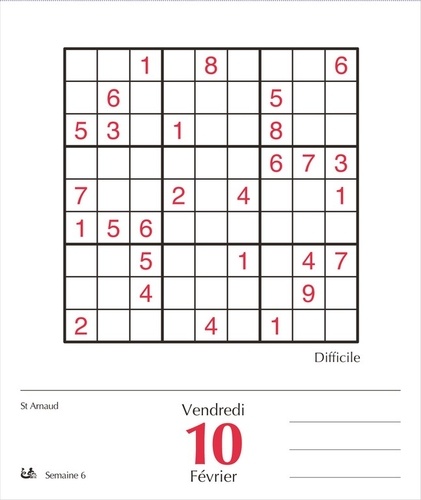 Une Grille Sudoku Par Jour Pendant Un An De Editions 365 Livre Decitre