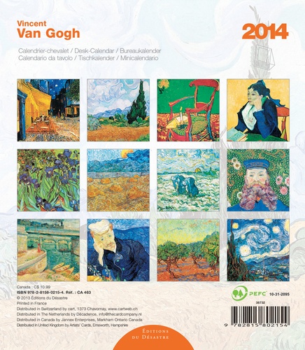 Calendrier 14x16 Van Gogh
