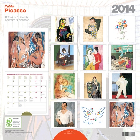 Calendrier 30x30 Picasso