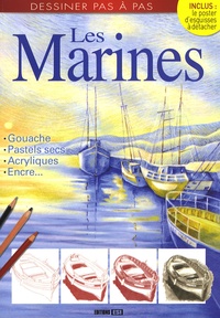  Editions ESI - Les Marines - Gouache, pastels secs, acryliques, encre....