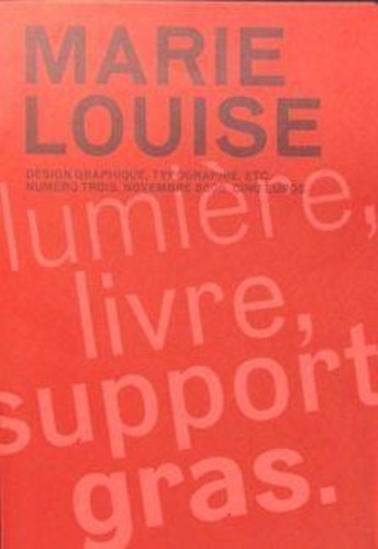  Editions F7 - Marie-Louise - Revue de Design graphique.