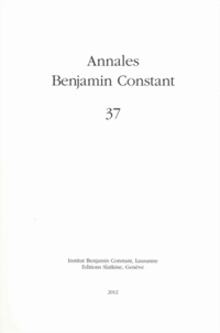 Institut Benjamin Constant - Annales Benjamin Constant N° 37 : .