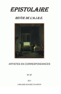 Geneviève Haroche-Bouzinac - Epistolaire, Revue de l'Aire N° 37/2011 : Artistes en correspondances.