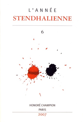  Anonyme - L'Année Stendhalienne N° 6/2007 : L'Histoire de la peinture en Italie.