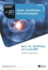 Loi de bioéthique du 2 août 2021