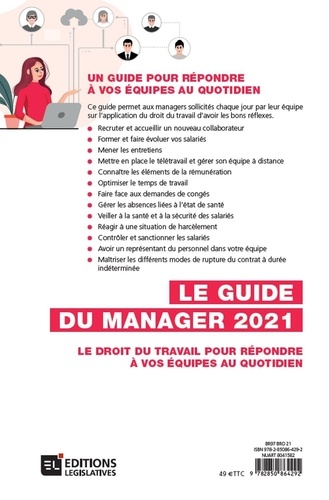 Le Guide du manager. Le droit du travail pour répondre à vos équipes au quotidien  Edition 2021