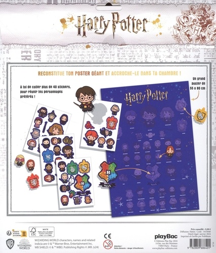 Harry Potter, mon grand poster à créer. + de 40 stickers