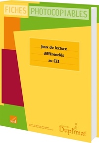  Editions SED - Jeux de lecture différenciés CE1.
