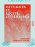 Edmond Auguste Texier - Critiques et Récits littéraires.