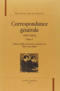Correspondance générale .