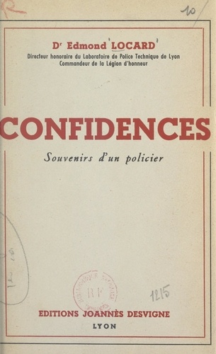 Confidences. Souvenirs d'un policier