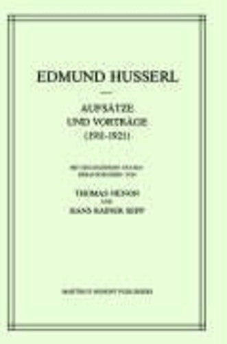 Edmund Husserl - Aufsätze und Vorträge (1911-1921).