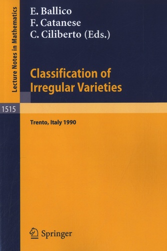 Edoardo Ballico et Fabrizio Catanese - Classification of Irregular Varieties.
