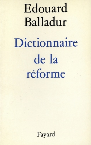 Dictionnaire de la réforme