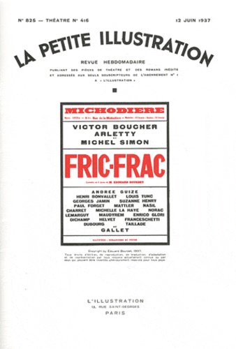 Edouard Bourdet - Fric-Frac.