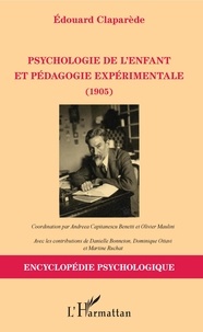 Edouard Claparède - Psychologie de l'enfant et pédagogie expérimentale - 1905.