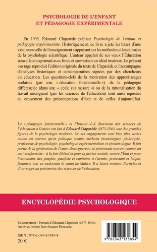 Psychologie de l'enfant et pédagogie expérimentale. 1905