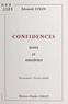 Edouard Colin et Florence Leroy - Confidences - Notes et anecdotes.