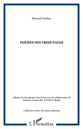 Edouard Tarabay - Poèmes des trois pages.