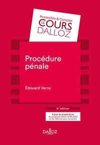 Ebook pdf epub téléchargements Procédure pénale par Edouard Verny 