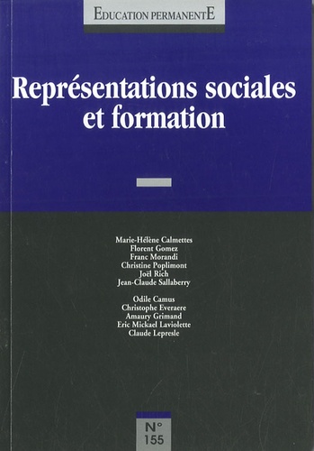 Jean-Claude Sallaberry - Education permanente N° 155, Juin 2003 : Représentations sociales et formation.