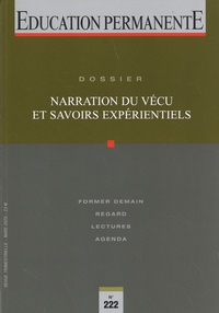 Hervé Breton - Education permanente N° 222, mars 2020 : Narration du vécu et savoirs expérientiels.