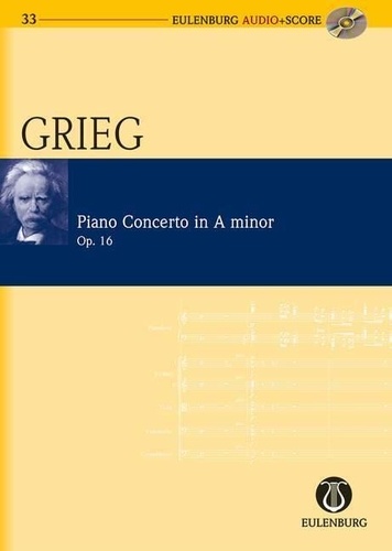 Edvard Grieg - Concert La mineur - op. 16. piano and orchestra. Partition d'étude..
