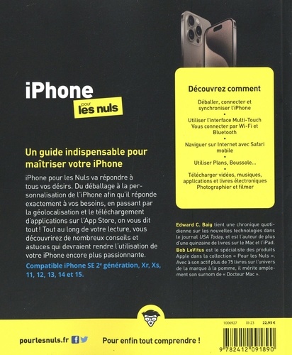 iPhone édition iOS17 pour les Nuls