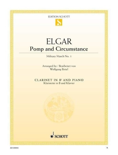Edward Elgar - Pomp and Circumstance - Military March n° 1. op. 39/1. clarinet in Bb and piano..