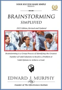 Brainstorming Simplified: Brainstorming Is a Group Process of Identifying the Greatest Number of Valid Solutions to Resolve a Problem or Valid Options to Achieve a Goal.