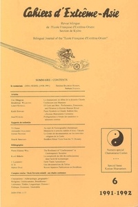 Alexandre Guillemoz - Cahiers d'Extrême-Asie N° 6/1991-1992 : Chamanisme coréen.