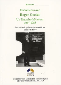 Entretiens avec Roger Goetze