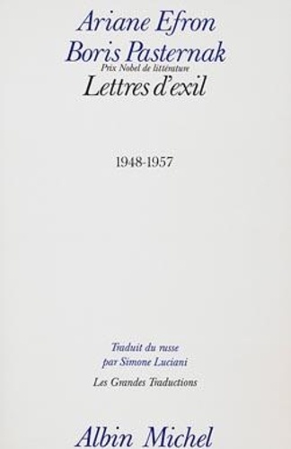  Efron et Boris Leonidovic Pasternak - Lettres D Exil.