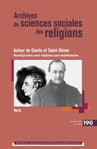 Reconfigurations socioreligieuses autour de Comte et Saint-Simon