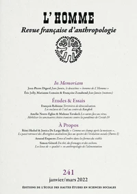 L'Homme N° 241, janvier-mars 2022