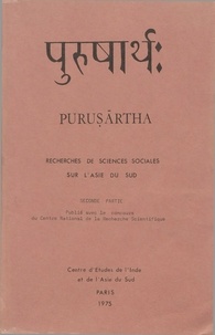  EHESS - Purushartha, sciences sociales en Asie du sud - Tome 2.