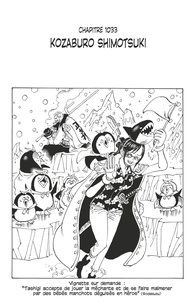 Eiichirô Oda - One Piece édition originale - Chapitre 1033 - Kozaburo Shimotsuki.