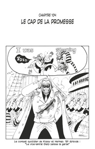 Eiichirô Oda - One Piece édition originale - Chapitre 104 - Le cap de la promesse.
