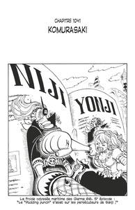 Eiichirô Oda - One Piece édition originale - Chapitre 1041 - Komurasaki.