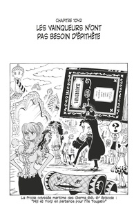 Eiichirô Oda - One Piece édition originale - Chapitre 1042 - Les vainqueurs n'ont pas besoin d'épithète.