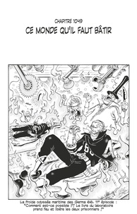 Eiichirô Oda - One Piece édition originale - Chapitre 1049 - Ce monde qu'il faut bâtir.