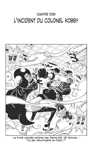 One Piece édition originale - Chapitre 1059. L'incident du colonel Kobby