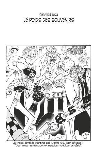 One Piece édition originale - Chapitre 1072. Le poids des souvenirs