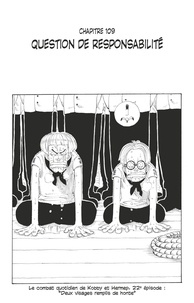 Eiichirô Oda - One Piece édition originale - Chapitre 109 - Question de responsabilité.