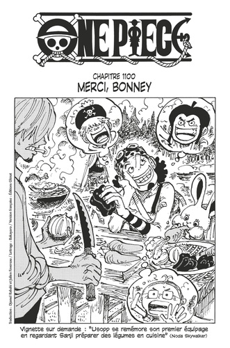 One Piece édition originale - Chapitre 1100. Merci, Bonney