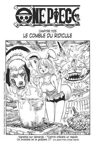One Piece édition originale - Chapitre 1105. Le comble du ridicule